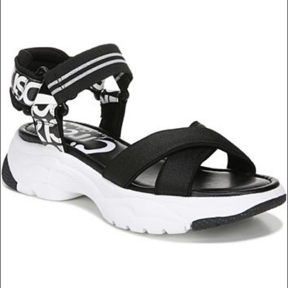Sam Edleman Anderson Sandals black & white - Picture 2 of 9
